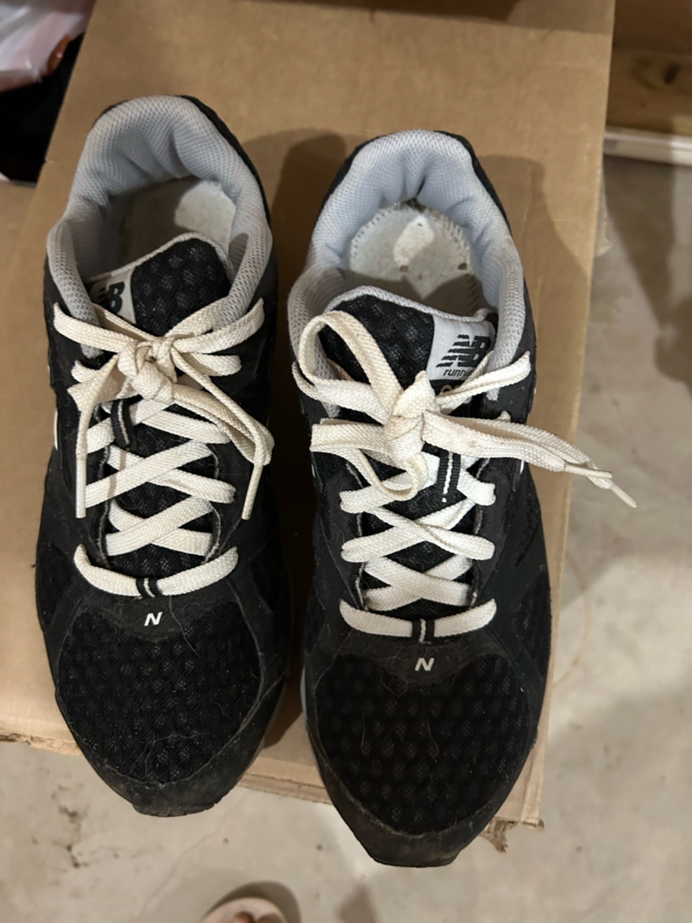 New Balance Black and White Athletic Sneakers